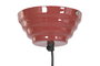 DKD Home Decor Lámpara de Techo de Hierro Lacado Rojo
