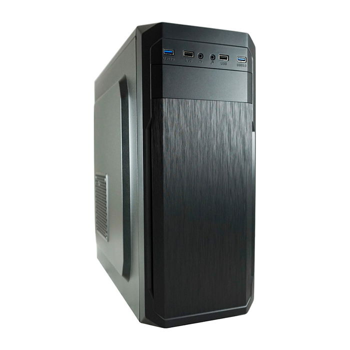 LC-Power 7039B Torre PC Midi-Tower Negro - Compatible con ATX, micro-ATX, Mini-ITX, 7 Ranuras, 1x 5.25", USB 3.2 Gen 1