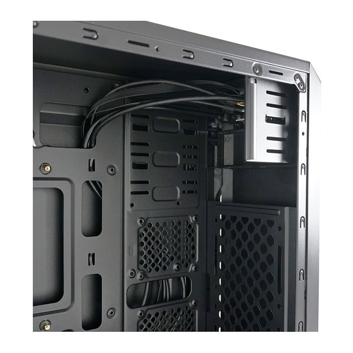 LC-Power 7039B Torre PC Midi-Tower Negro - Compatible con ATX, micro-ATX, Mini-ITX, 7 Ranuras, 1x 5.25", USB 3.2 Gen 1