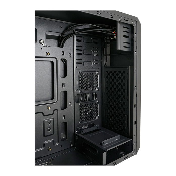LC-Power 7039B Torre PC Midi-Tower Negro - Compatible con ATX, micro-ATX, Mini-ITX, 7 Ranuras, 1x 5.25", USB 3.2 Gen 1