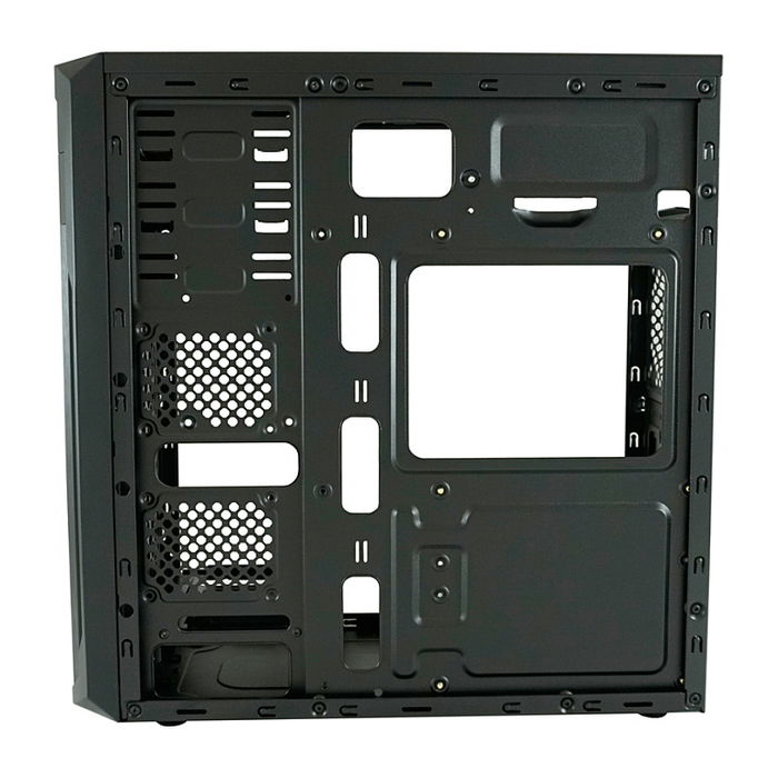 LC-Power 7039B Torre PC Midi-Tower Negro - Compatible con ATX, micro-ATX, Mini-ITX, 7 Ranuras, 1x 5.25", USB 3.2 Gen 1