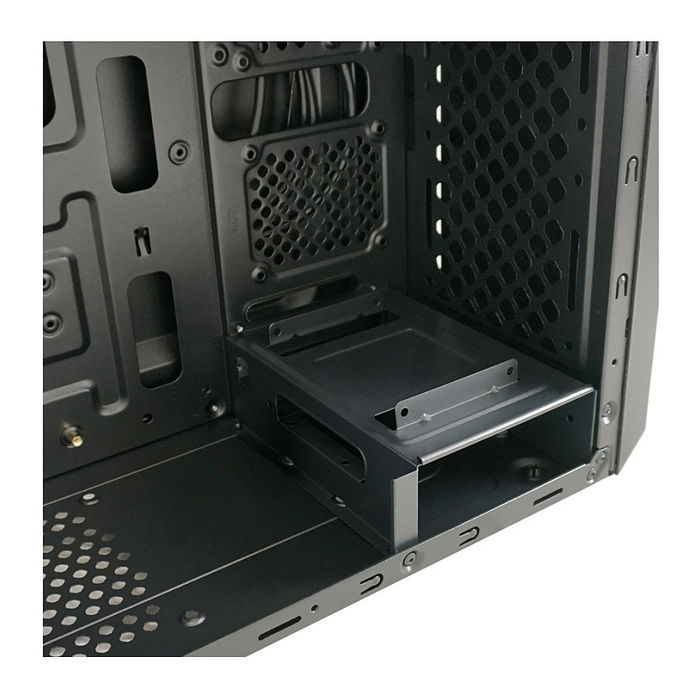 LC-Power 7039B Torre PC Midi-Tower Negro - Compatible con ATX, micro-ATX, Mini-ITX, 7 Ranuras, 1x 5.25", USB 3.2 Gen 1