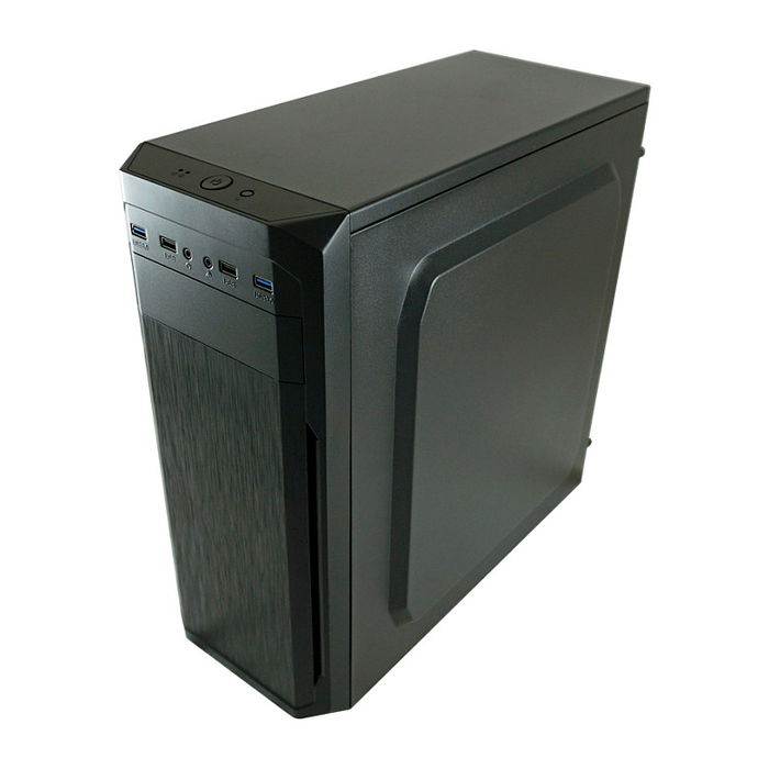 LC-Power 7039B Torre PC Midi-Tower Negro - Compatible con ATX, micro-ATX, Mini-ITX, 7 Ranuras, 1x 5.25", USB 3.2 Gen 1