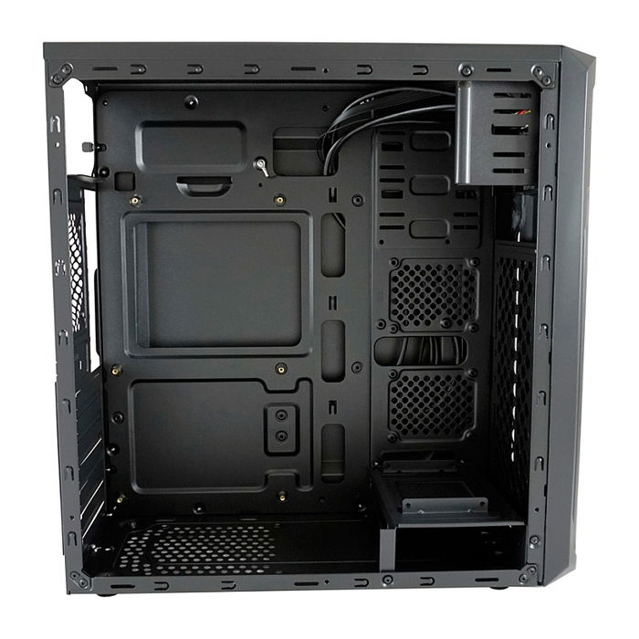 LC-Power 7039B Torre PC Midi-Tower Negro - Compatible con ATX, micro-ATX, Mini-ITX, 7 Ranuras, 1x 5.25", USB 3.2 Gen 1