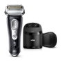 Braun Series 9 Sport 9352cc Afeitadora Eléctrica Recargable con Base de Carga y Limpieza, 4 Cabezales, para Uso en Seco y Mojado, Negro y Gris