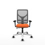PIQUERAS Y CRESPO Silla de oficina Motilla con mecanismo Sincro/Traslack Naranja y Gris