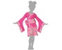 Disfraz Geisha Niña Infantil Rosa (5-6 Años)