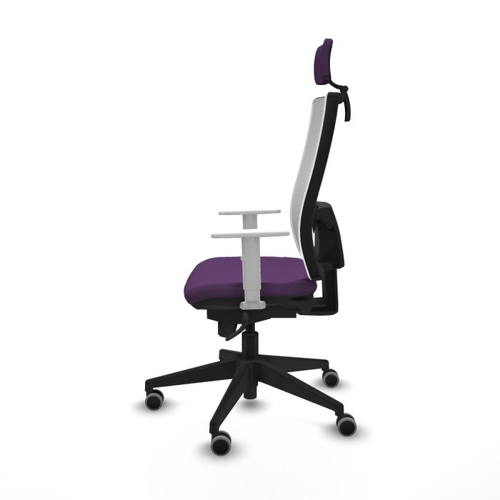 PIQUERAS Y CRESPO Silla de oficina Horna con Mecanismo Sincro Morado y Blanco PIQUERAS Y CRESPO Silla de oficina Horna con Mecanismo Sincro Morado y Blanco