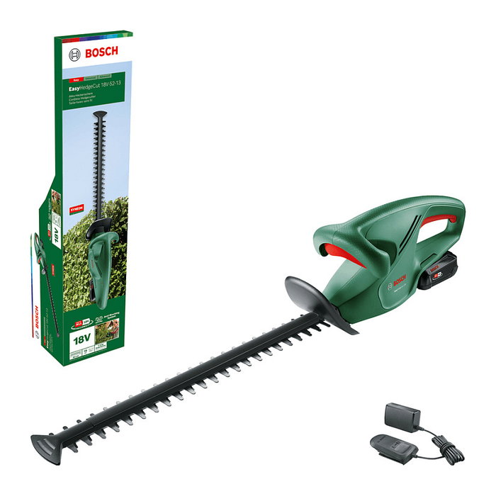 Bosch EASYHEDGECUT 18V-52-13 Cortasetos a Batería 18V 52cm con Hoja de Corte Láser y Batería Incluida