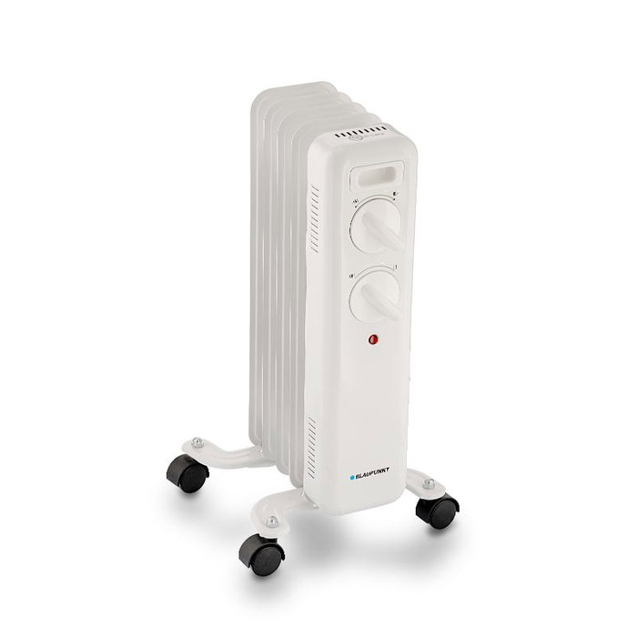BLAUPUNKT Radiador de Aceite, 5 Elementos, 1000W, Calefactor Eléctrico, Altura 45 cm, Calefacción para Hogar