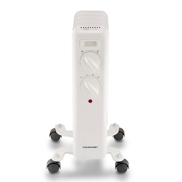BLAUPUNKT Radiador de Aceite, 5 Elementos, 1000W, Calefactor Eléctrico, Altura 45 cm, Calefacción para Hogar