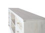 Giner y Colomer Mueble TV con 6 Cajones y 2 Huecos Abiertos en Madera de Mango Blanco