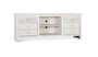 Giner y Colomer Mueble TV con 6 Cajones y 2 Huecos Abiertos en Madera de Mango Blanco