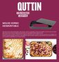 Quttin Molde Horno Desmontable 25.5 cm x 17.2 cm x 3 cm 0.7 mm (12 Unidades)