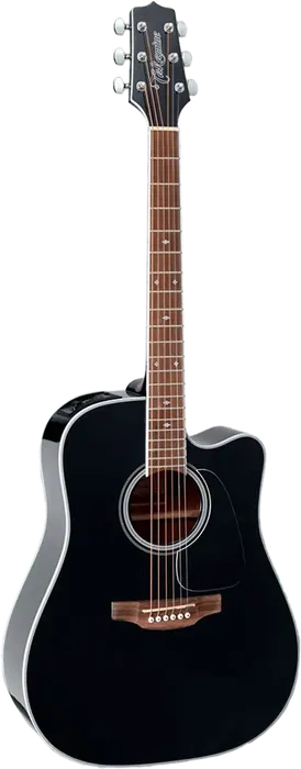Takamine GD34CE Guitarra Acústica-Electrónica Dreadnought Cutaway, Tapa de Abeto Macizo, Negra