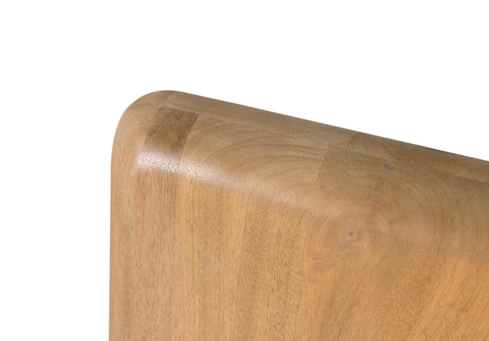 Giner y Colomer Cabecero Madera de Mango, Acabado Natural, Cantos en Media Caña, 1 Unidad