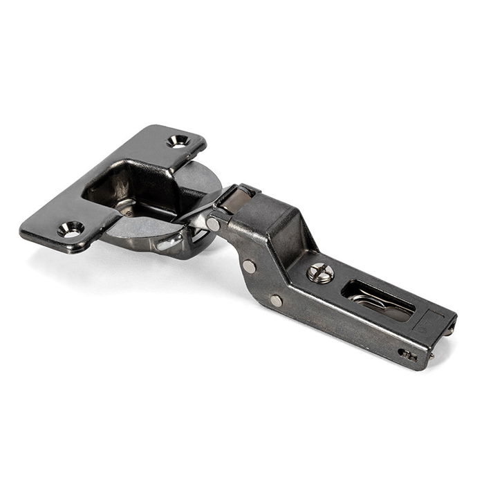 Salice Silentia+ Bisagra Acodada para Grandes Espesores 94º Ø40 Acabado Titanio con Amortiguación