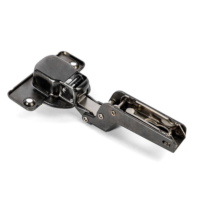 Salice Silentia+ Bisagra Acodada para Grandes Espesores 94º Ø40 Acabado Titanio con Amortiguación