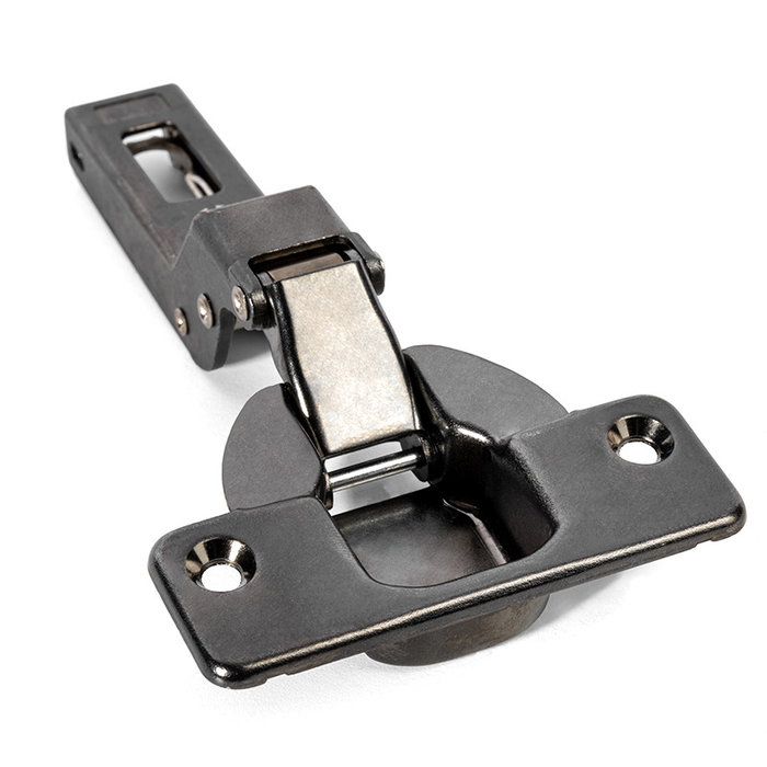 Salice Silentia+ Bisagra Acodada para Grandes Espesores 94º Ø40 Acabado Titanio con Amortiguación