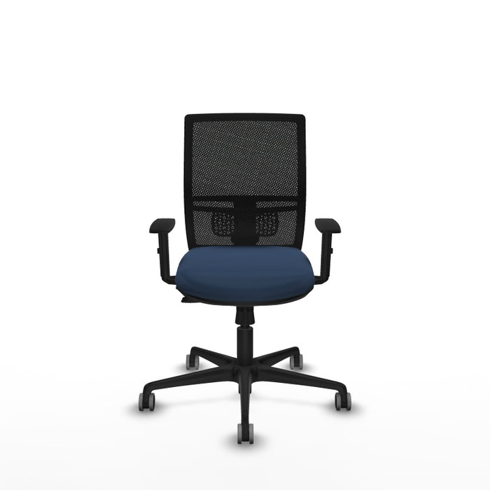 PIQUERAS Y CRESPO Silla de oficina Yunquera con mecanismo Sincro/Traslack Azul marino y Negro PIQUERAS Y CRESPO Silla de oficina Yunquera con mecanismo Sincro/Traslack Azul marino y Negro