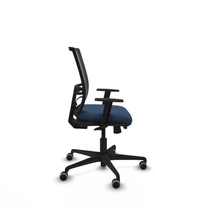 PIQUERAS Y CRESPO Silla de oficina Yunquera con mecanismo Sincro/Traslack Azul marino y Negro PIQUERAS Y CRESPO Silla de oficina Yunquera con mecanismo Sincro/Traslack Azul marino y Negro