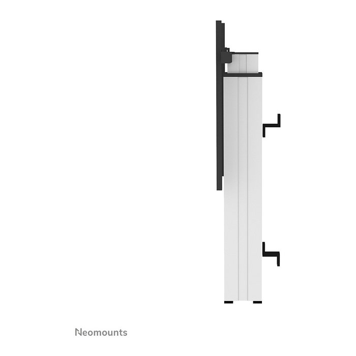 Neomounts Soporte de TV/Pantalla Electrónico de Pared para 42-100 pulgadas (106.7-254 cm), Capacidad 130 kg, Altura Ajustable 105-155 cm, Color Plata, Referencia PLASMA-W2250SILVER