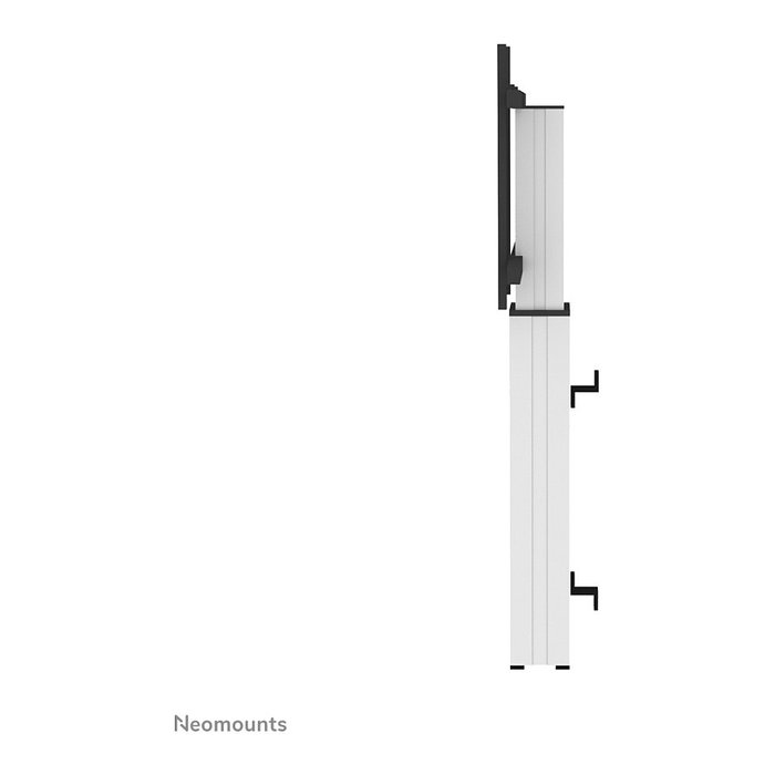 Neomounts Soporte de TV/Pantalla Electrónico de Pared para 42-100 pulgadas (106.7-254 cm), Capacidad 130 kg, Altura Ajustable 105-155 cm, Color Plata, Referencia PLASMA-W2250SILVER