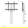 NEOMOUNTS Soporte de TV/Monitor Motorizado PLASMA-W2250SILVER para Pantallas de 42-100" (106,7-254cm) hasta 130kg, Ajuste de Altura 105-155cm, Color Plata