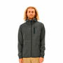 Chaqueta Rip Curl Anti Series Departed Zip Thr Gris oscuro