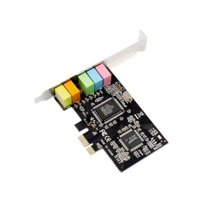 MicroConnect MC-CMI6CH-PCIE Tarjeta de Sonido PCIe 5.1 Canales para PC, Audio Envolvente para Juegos, Películas y Música MicroConnect MC-CMI6CH-PCIE Tarjeta de Sonido PCIe 5.1 Canales para PC, Audio Envolvente para Juegos, Películas y Música