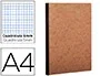 Clairefontaine Libreta Age-Bag Tapa Cartulina Lomo Cosido Cuadro 5 mm 96 Hojas Color Havana 210x297 mm