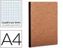 Clairefontaine Libreta Age-Bag Tapa Cartulina Lomo Cosido Cuadro 5 mm 96 Hojas Color Havana 210x297 mm