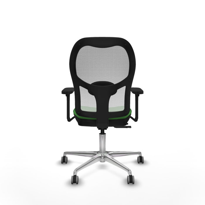 PIQUERAS Y CRESPO Silla de oficina Jorquera con mecanismo Sincro/Traslack Verde y Blanco