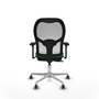 PIQUERAS Y CRESPO Silla de oficina Jorquera con mecanismo Sincro/Traslack Verde y Blanco