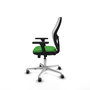 PIQUERAS Y CRESPO Silla de oficina Jorquera con mecanismo Sincro/Traslack Verde y Blanco