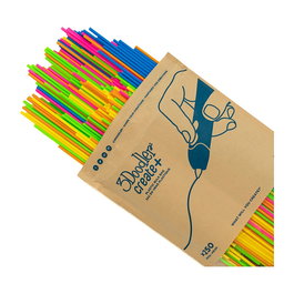 3Doodler Filament PLA Neon Sunset Mix 250 uds para Create+, Pro+ y otros modelos, 6 colores neón, 2 g por filamento