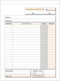 Talonario Presupuestos 4º Natu Dupli Loan (Set de 10)