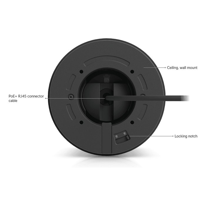 Ubiquiti G6 Pro Turret Cámara IP Seguridad Exterior Interior 8MP 4K 2.36x Zoom Óptico PoE+ Visión Nocturna IP66