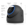 Ubiquiti G6 Pro Turret Cámara IP Seguridad Exterior Interior 8MP 4K 2.36x Zoom Óptico PoE+ Visión Nocturna IP66