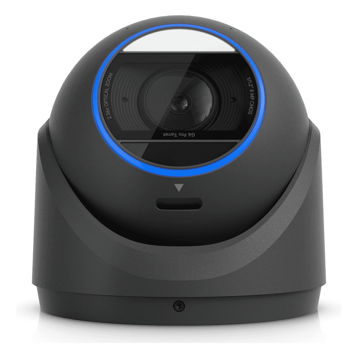 Ubiquiti G6 Pro Turret Cámara IP Seguridad Exterior Interior 8MP 4K 2.36x Zoom Óptico PoE+ Visión Nocturna IP66