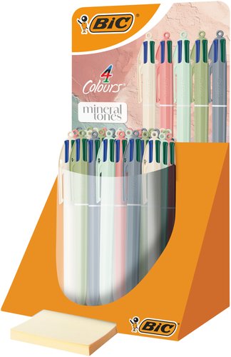 Bic Bolígrafo 4 Colours Mineral Pastel Tones con 4 Colores de Tinta