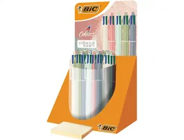 Bic 4 Colours Mineral Pastel Tones Bolígrafo 4 Colores Punta 1 mm Retráctil Oficina Escuela