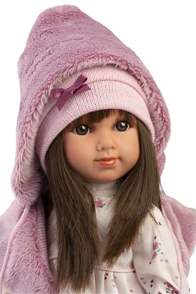 Llorens - Muñeco Sara de Tela - 35 cm - Muñeca sin Sonido para Niños a Partir de 3 Años
