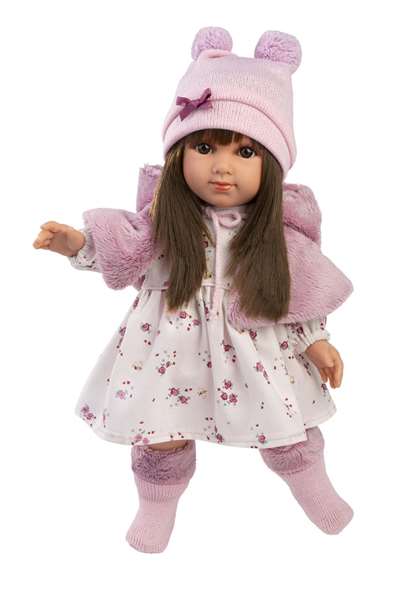 Llorens - Muñeco Sara de Tela - 35 cm - Muñeca sin Sonido para Niños a Partir de 3 Años