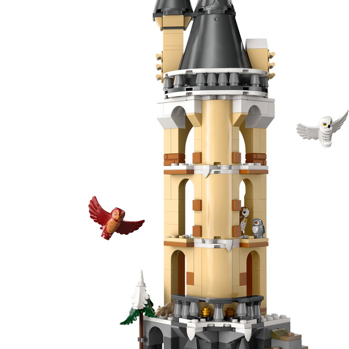 Lego 76430 Harry Potter Castillo de Hogwarts Lechucería con Minifiguras y 5 Figuras de Lechuzas