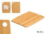 KINVARA Tabla de corte de bambú 30x23cm