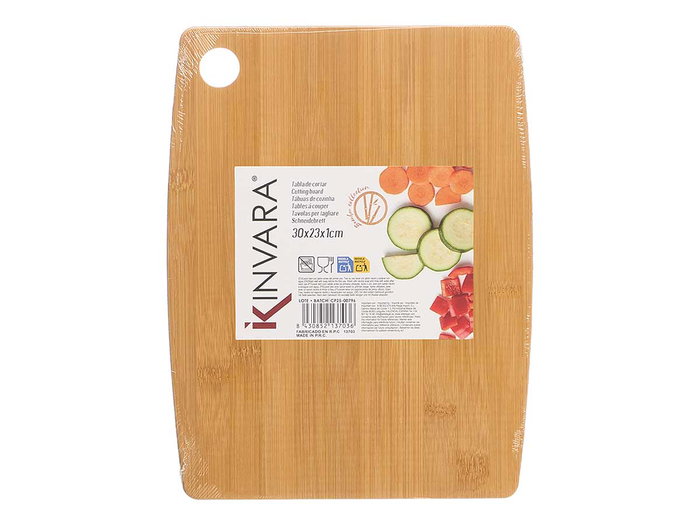 KINVARA Tabla de corte de bambú 30x23cm