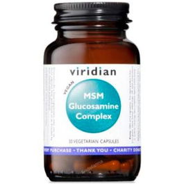 VIRIDIAN Glucosamina MSM 30 Cápsulas Vegetales para Articulaciones y Huesos Sanos