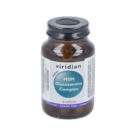 VIRIDIAN Glucosamina MSM 30 Cápsulas Vegetales para Articulaciones y Huesos Sanos