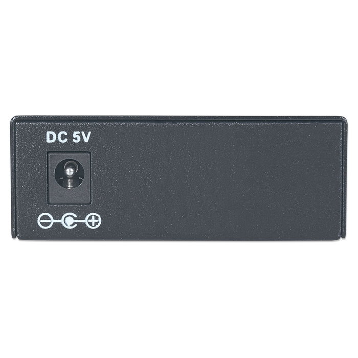 Intellinet 507349 Convertidor de Medios Gigabit Ethernet 1000Base-T a 1000Base-LX, Fibra Monomodo 1310nm, 20km, Negro